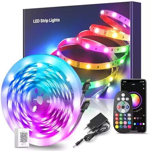 Ruban à LED 5m-30m Bande LED RGB Multicolores Améliorée Lumineuse