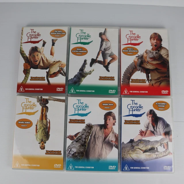 THE CROCODILE HUNTER Volumes 1-6 - Steve Irwin - Vol 1 2 3 4 5 6 ...