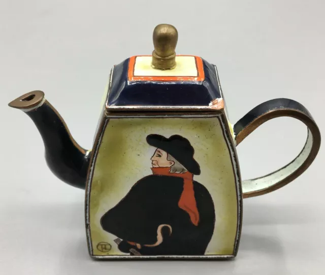 A Charlotte Di Vita for Trade + Aid Miniature Toulouse-Lautrec Enamel Teapot
