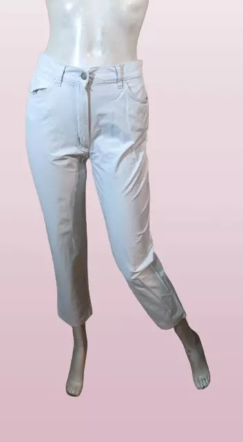 👕 Cerruti Jeans Taille 40 👕 Superbe pantalon  blanc cassé femme Coton