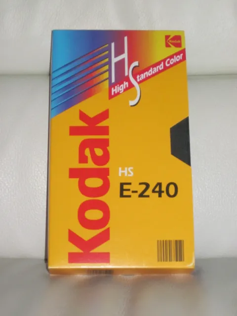 KODAK  HS E-240 Videokassette VHS High Standard Color  NEU