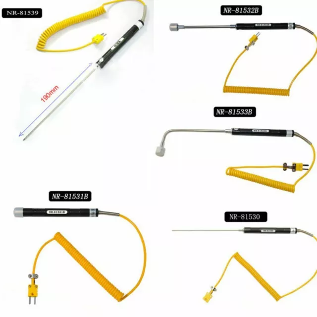 Capteur de sonde de température à thermocouple en acier inoxydable de type K p