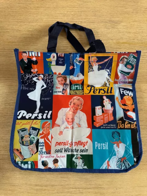 PERSIL Shopper Faltbeutel Einkaufsbeutel Tragetasche bunt retro Werbung NEU 2