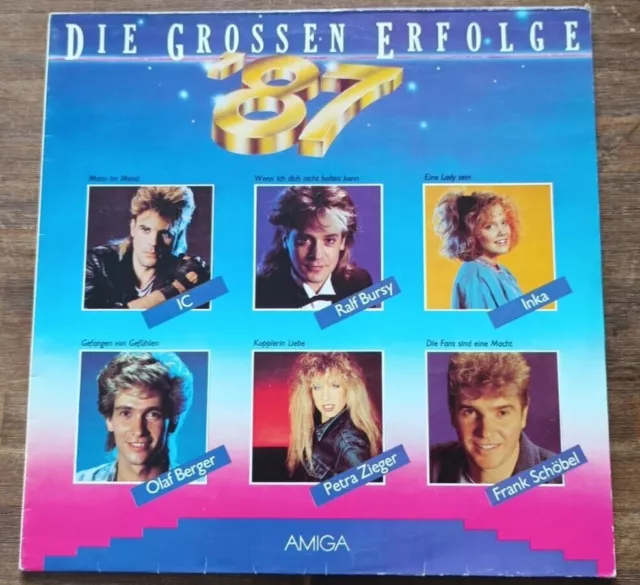 Die Großen Erfolge '87 - LP 856323 Vinyl Schallplatte DDR Popmusik Schlager