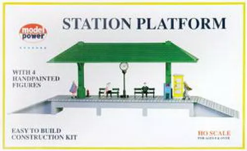 Model Power 616 HO Scale Built-up Station Platform Building Kit