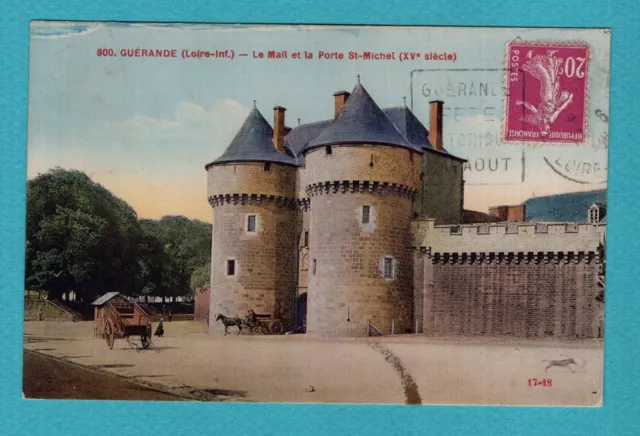 Guérande - Le Mail et la Porte Saint-Michel  : CPA , Carte Postale ancienne /Lc