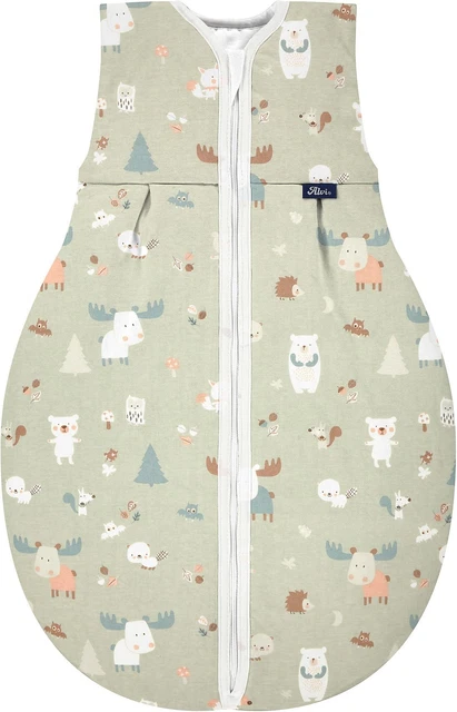 Kugelschlafsack Alvi Thermo Baby Forest 70 kuschelweicher Wattevliesfüllung NEU