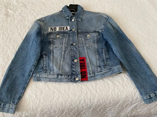 Giacca giubbino Vintage giubbotto di jeans donna denim jacket IN OTTIMO STATO.
