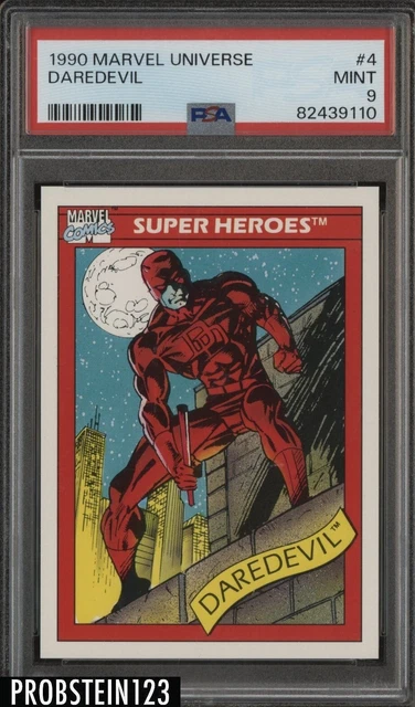 1990 Marvel Universe #4 Daredevil PSA 9 MINT