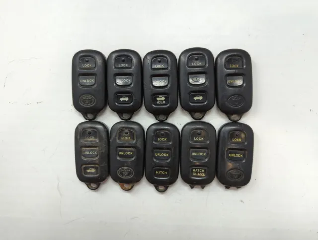 Lot of 10 Toyota Keyless Entry Remote Fob GQ43VT14T MIXED PART NUMBERS DRFJK