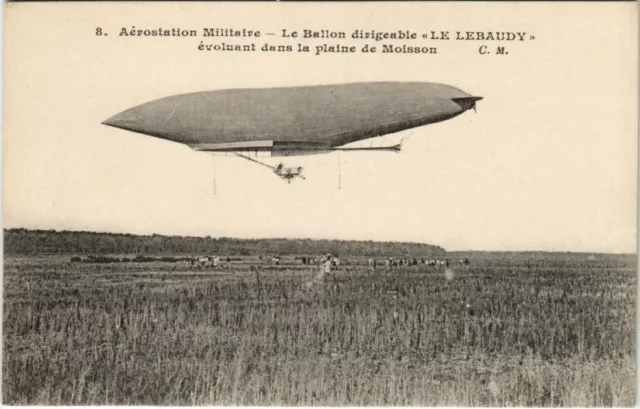 PC MOISSON DIRIGEABLE LE LEBAUDY ZEPPELIN BALLOON AVIATION (a19128)