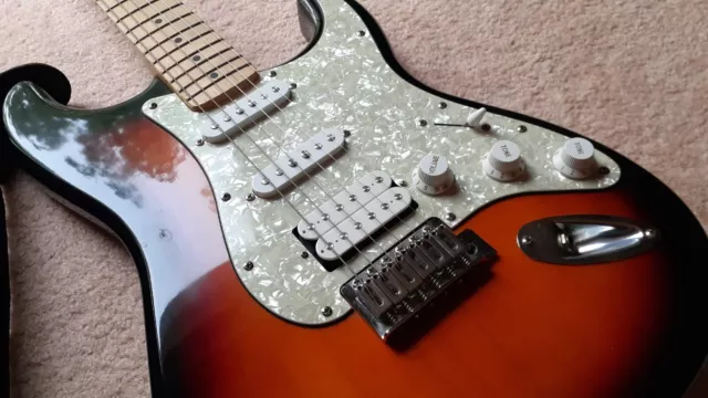 Fender Starcaster Stratocaster Electric Guitar, NICE