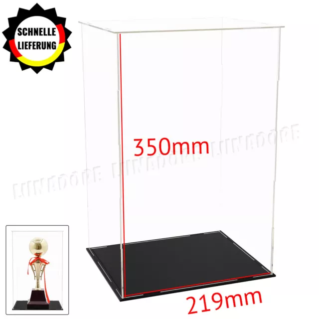 DE 219x179x350mm Acryl Vitrine Plexiglas Display Case Selbstmontage Schaukasten