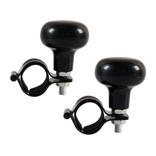Woodgrain Steering Wheel Spinner Knob Car Suicide Handle Knob Ball- Universal