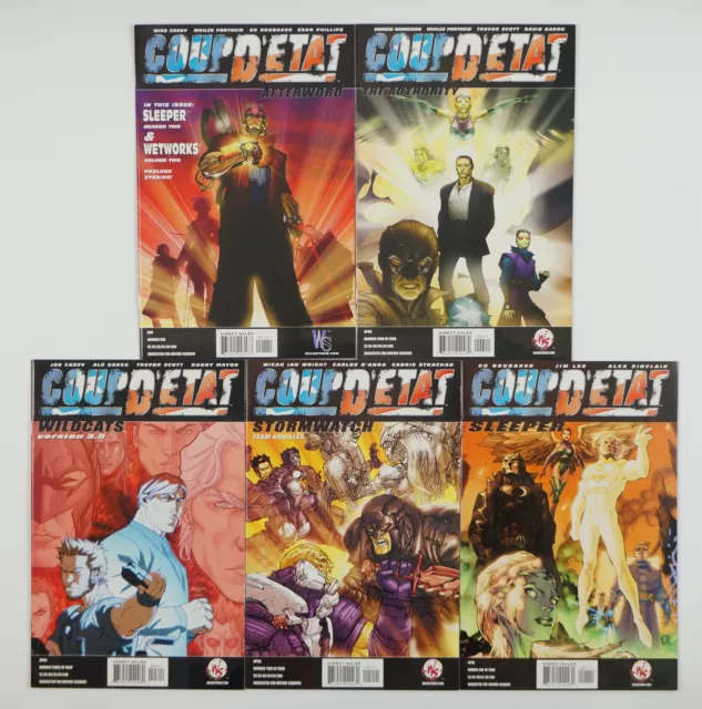Coup D'Etat #1-4 VF/NM complete series + Afterward Ed Brubaker Jim Lee Wildcats