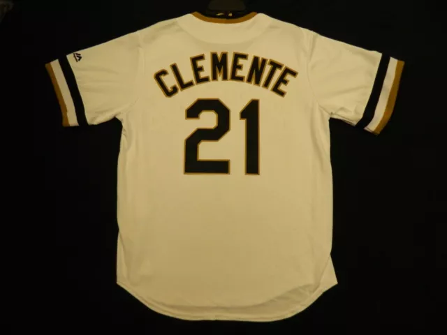 NIKE MEN'S PITTSBURGH PIRATES ROBERTO CLEMENTE #21 COOPERSTOWN JERSEY  L Rare