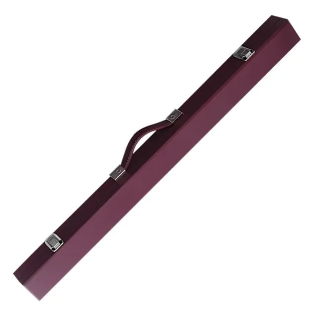 Pool Snooker Billiard Cue Case Two Piece Burgundy Maroon Easter Gifts
