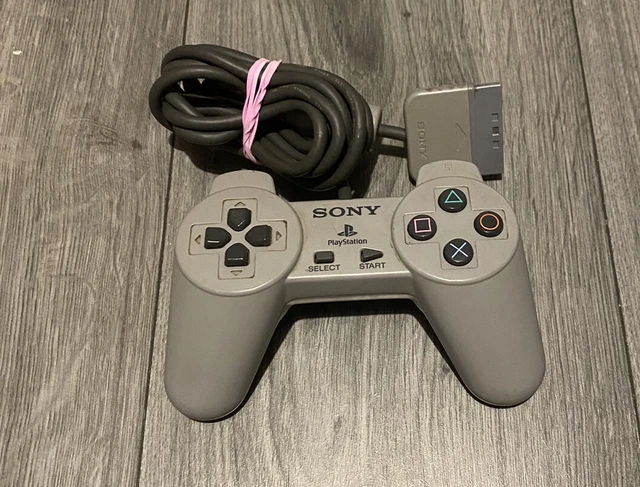 PS1 Official Controller Grey Pad Sony Playstation 1 Original SCPH-1080 TESTED