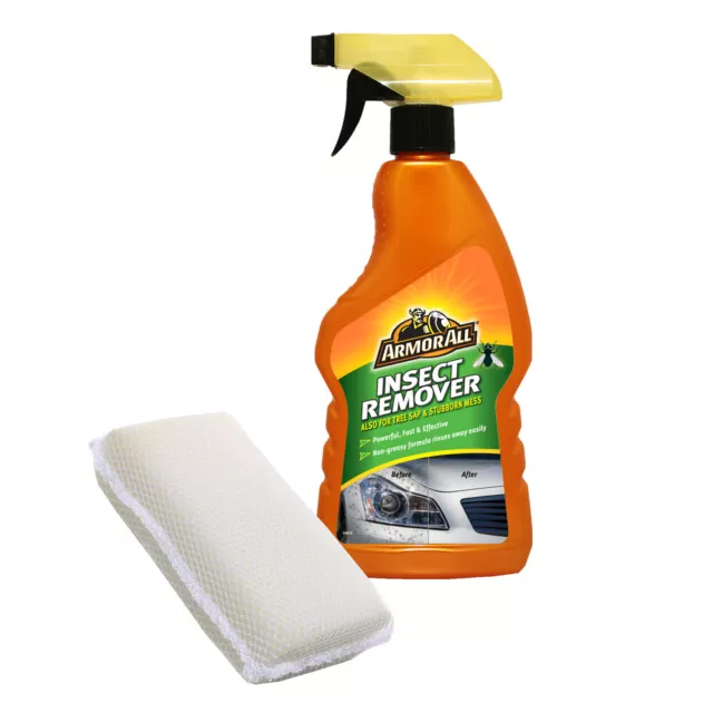 Armorall Insect Bug Tar Car Paintwork Stain Remover Cleaner & Mesh Sponge Pad