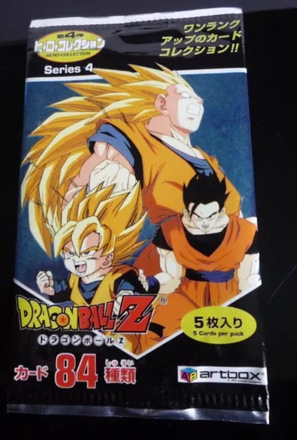 Dragon Ball Z Dbz Serie 4 Hero Collection Booster Pack Sealed Card Carte Artbox