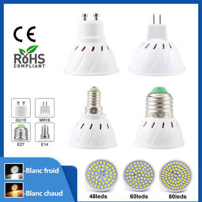 LED Bulb E27 E14 Gu10 MR16 5W-10W Blanc Froid Chaud Ampoule Spot Light 220v COB