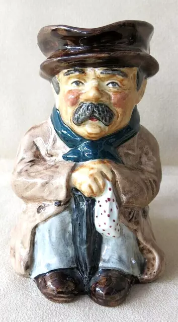 Roy Kirkham Pottery Character Toby Jug Poorman 798 Staffordshire England Vintage