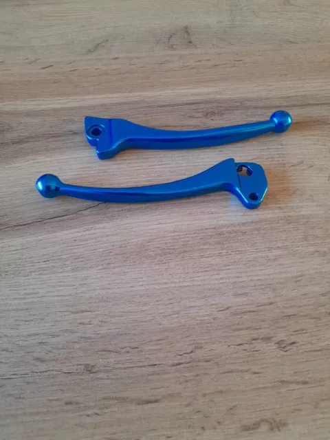 Vespa PX DISC Brake And Clutch Levers Anodised Blue