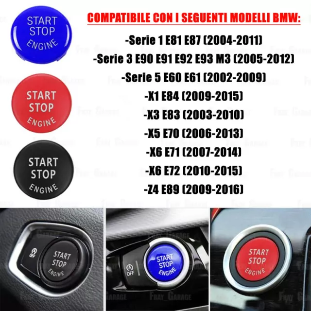 Startknopf für BMW 3er E90 E91 E92 E93 5er E60 E61 Z4 E89 X1 X3 X5