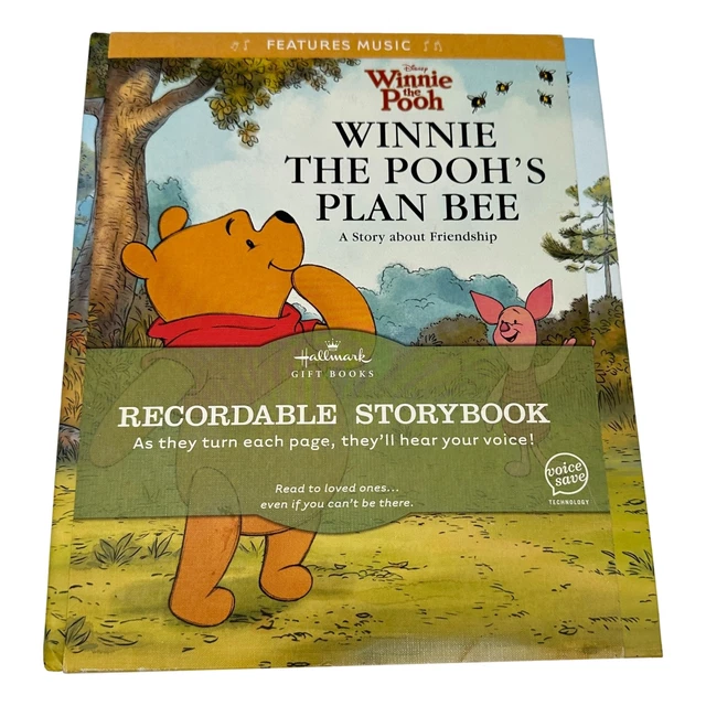 Hallmark Winnie The Pooh  Recordable Book HC Tested Working