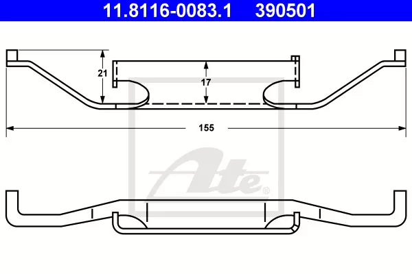 Spring, brake caliper for BMW:E34,E32,E86,E85,3 Sedan, 34112227670 34111157687