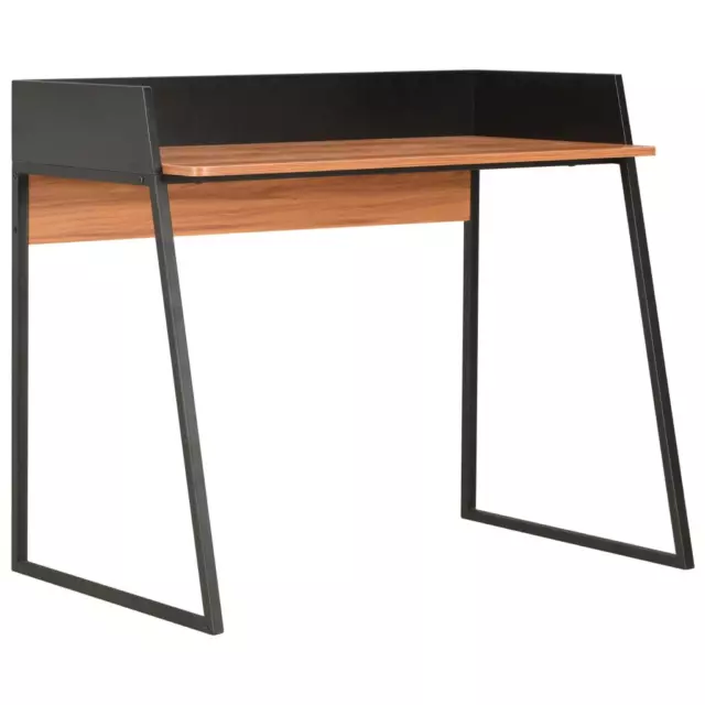 Schreibtisch Schwarz und Braun 90x60x88 cm
