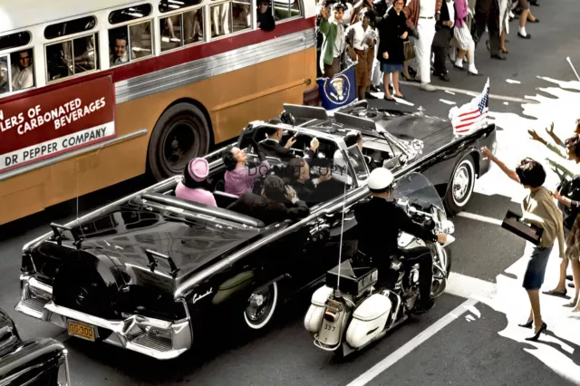 President John F. Kennedy Jfk Dallas Motorcade Assasination 4X6 Photo Postcard