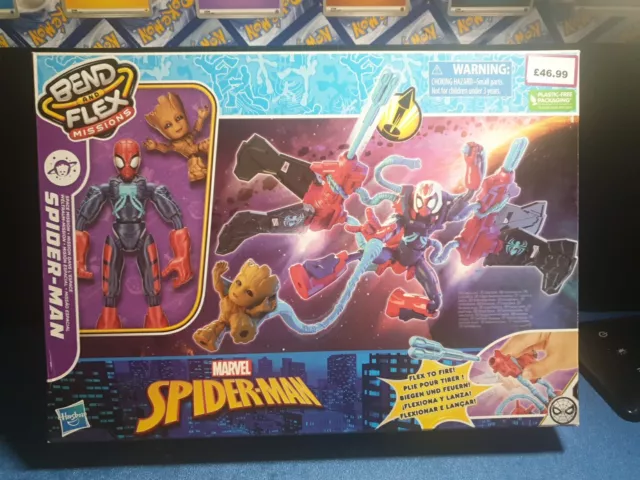 Marvel Spider-Man Bend and Flex Missions Space Mission Playset