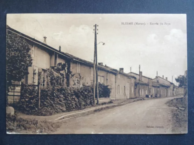 cpa 51 - Village de BLESME Marne Entrée du PAYS