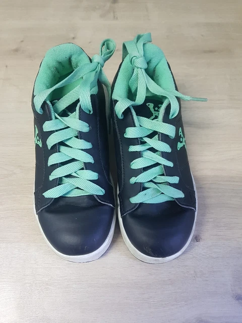 HEELYS SIDEWALK X RATED sports roller shoes black Green size UK
