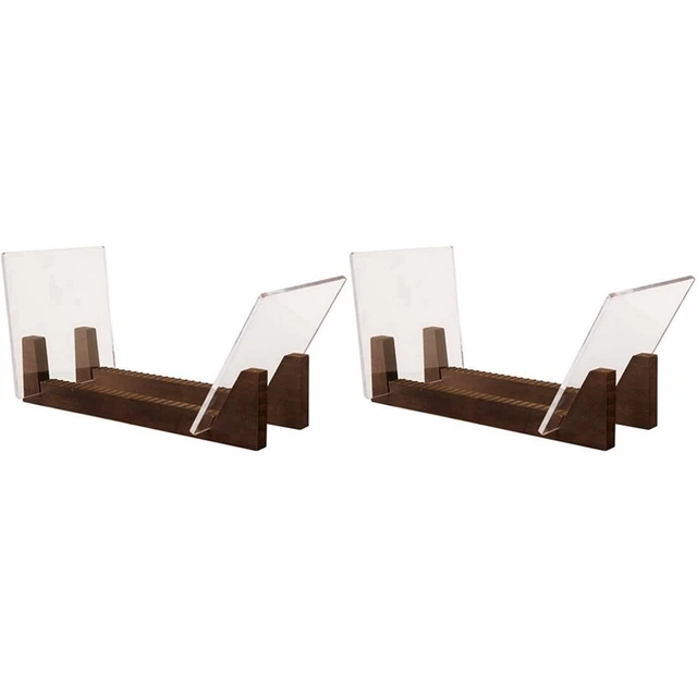 2X Support de Stockage de Disques Vinyle Grande Capacité Extrémités Acryliq6184