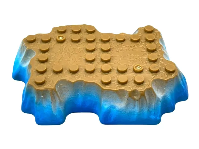 Mega Bloks Dragons Krystal Wars Replacement Part Water Baseplate 3.75"x2.5"