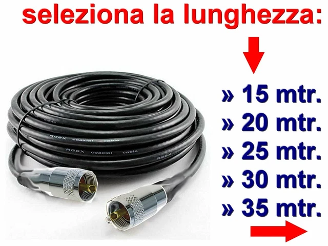 Glomex Cavo Coassiale RG-8X Precablato Connettori FME - 18 Mt. In - Foto 2