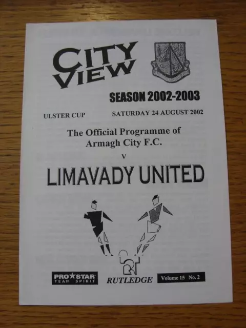 24/08/2002 Armagh City v Limavady United [Northern Ireland Ulster Cup] (4 Pages)