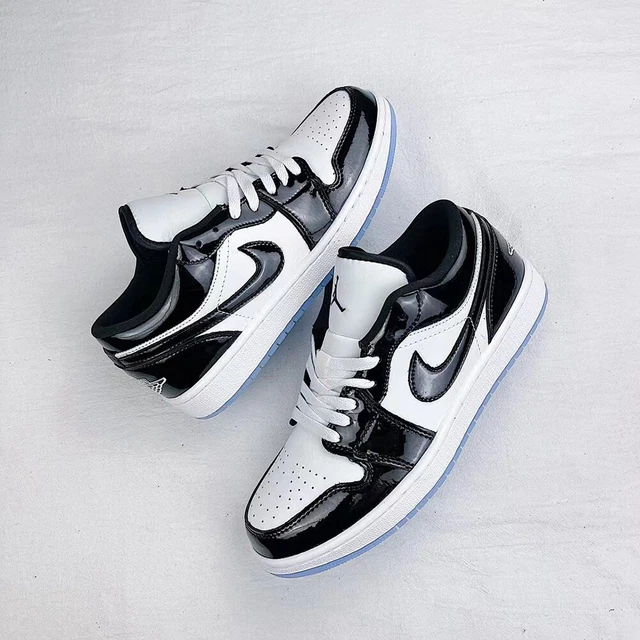 Scarpe Air Jordan 1 Low Concord Bianco Nero Uomo Donna Scarpe da ginnastica