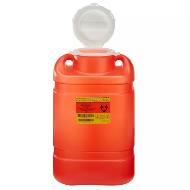 BD Sharps Container 5 gal. Vertical Entry Case of 8