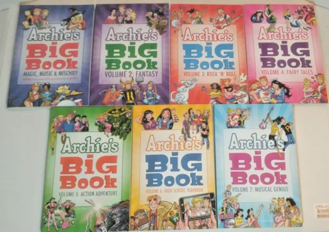 Archie's Big Book 1 2 3 4 5 6 7 Tpb Comic Lot 1St Print Sabrina Josie 2017 Nm