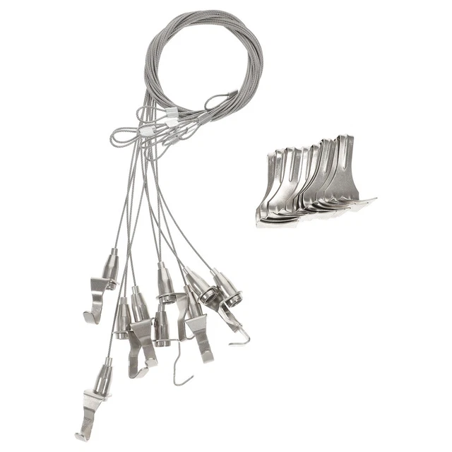 10 Pcs Picture Rail Molding Hooks Picture Rail Hook Ceiling Mirror Hanging Line