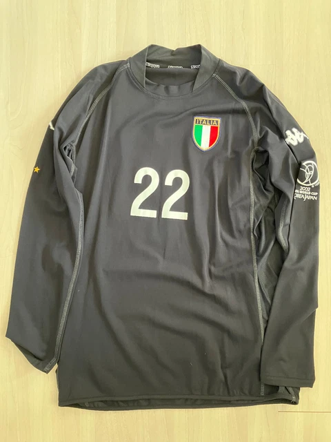 Maillot Gardien Italie Kappa World Cup 2002 – Francesco Toldo – Match Issued Taille XXL