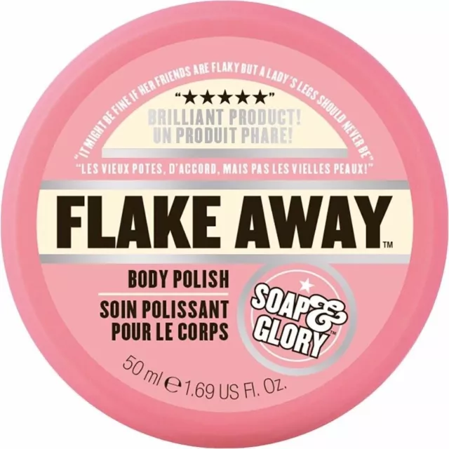 Soap & Glory Flake Away Body Polish Exfoliator - 50ml - New