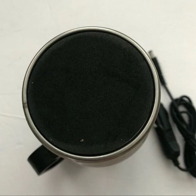 NWOT Auto XS Heated Silver Stainless Steel Travel Mug Auto Plug 16 oz 5