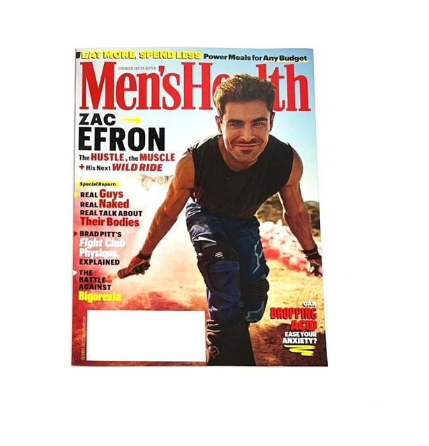MEN'S HEALTH MAGAZINE October 2022 Zac Efron Brad Pitts Fight Club