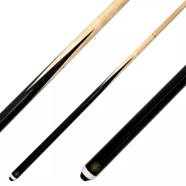 Formula Black wood wooden Pub Pool Snooker Billiard Cue 57" inch TWO PIECE