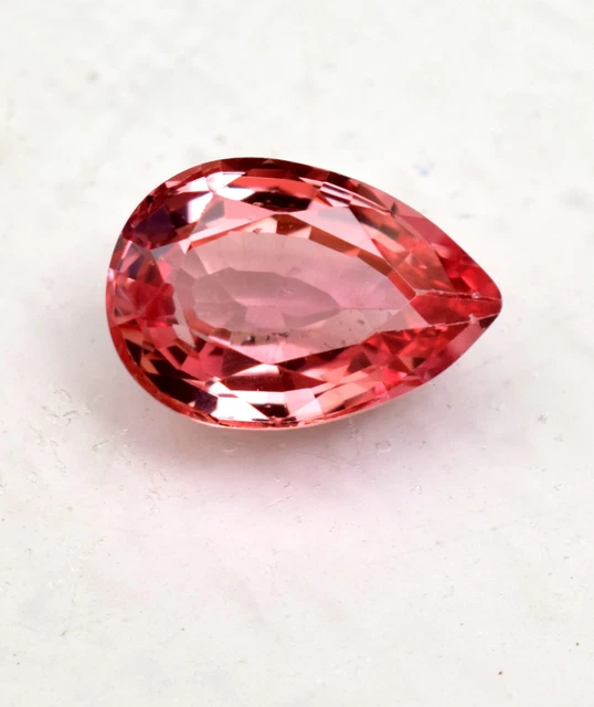 Natural Certified Paparadscha Orange Pink Sapphire Pear Cut 5.10 Ct Loose Gem