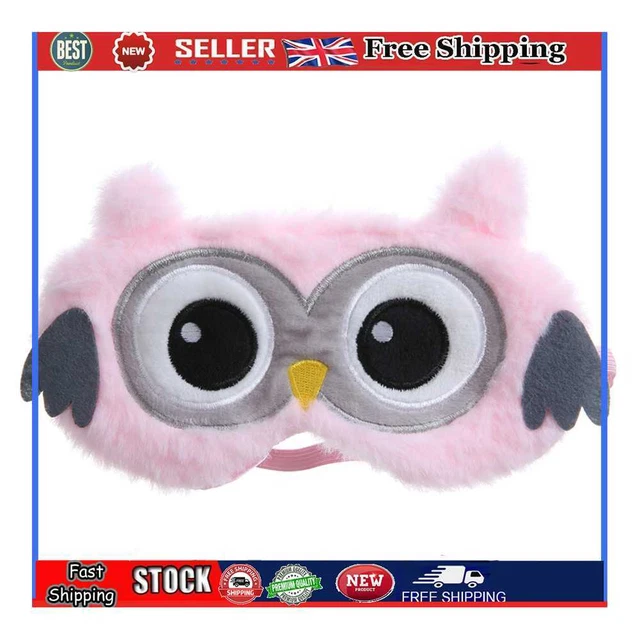 Carino Paraocchi Pieghevole Cartoni Cartoni Cartoni Eyepatch Peluche Morbido Per Uomo Donna (Rosa)